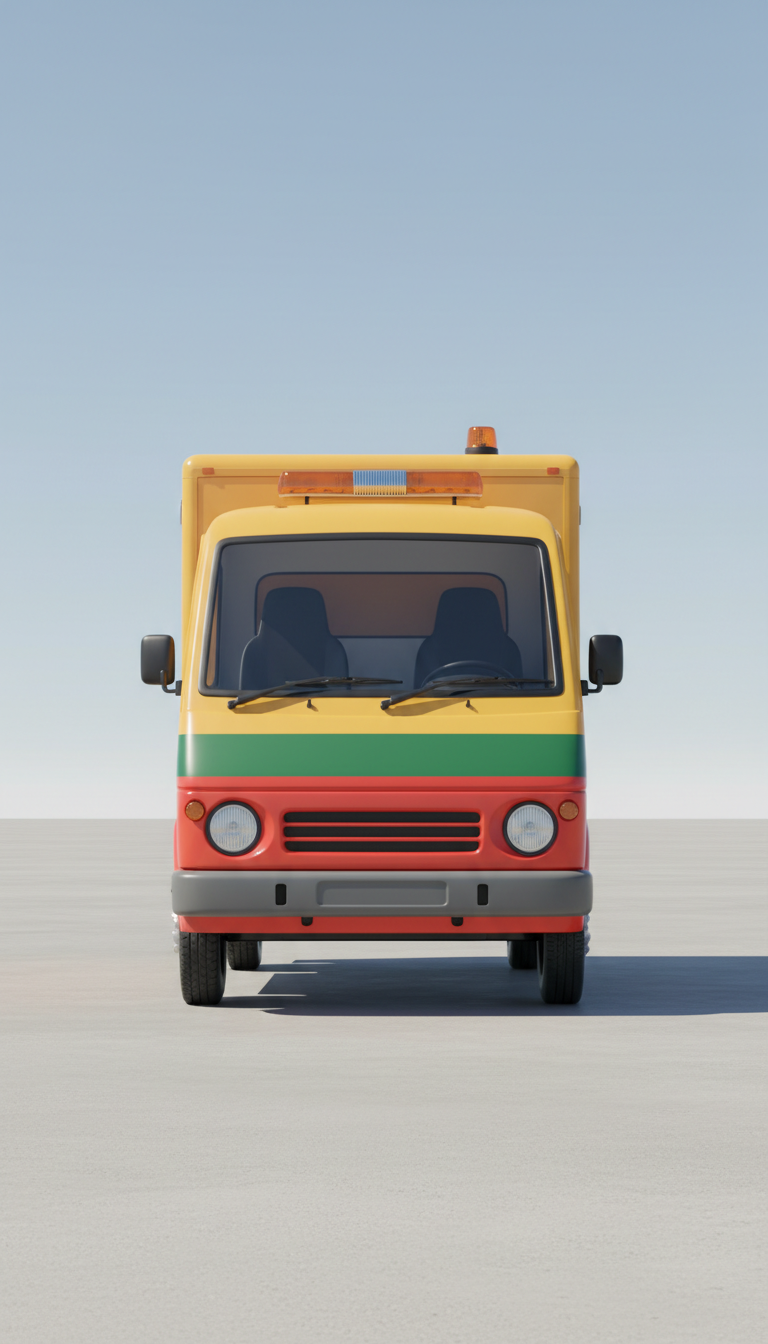 Compact roadside assistance vehicle with tool kit